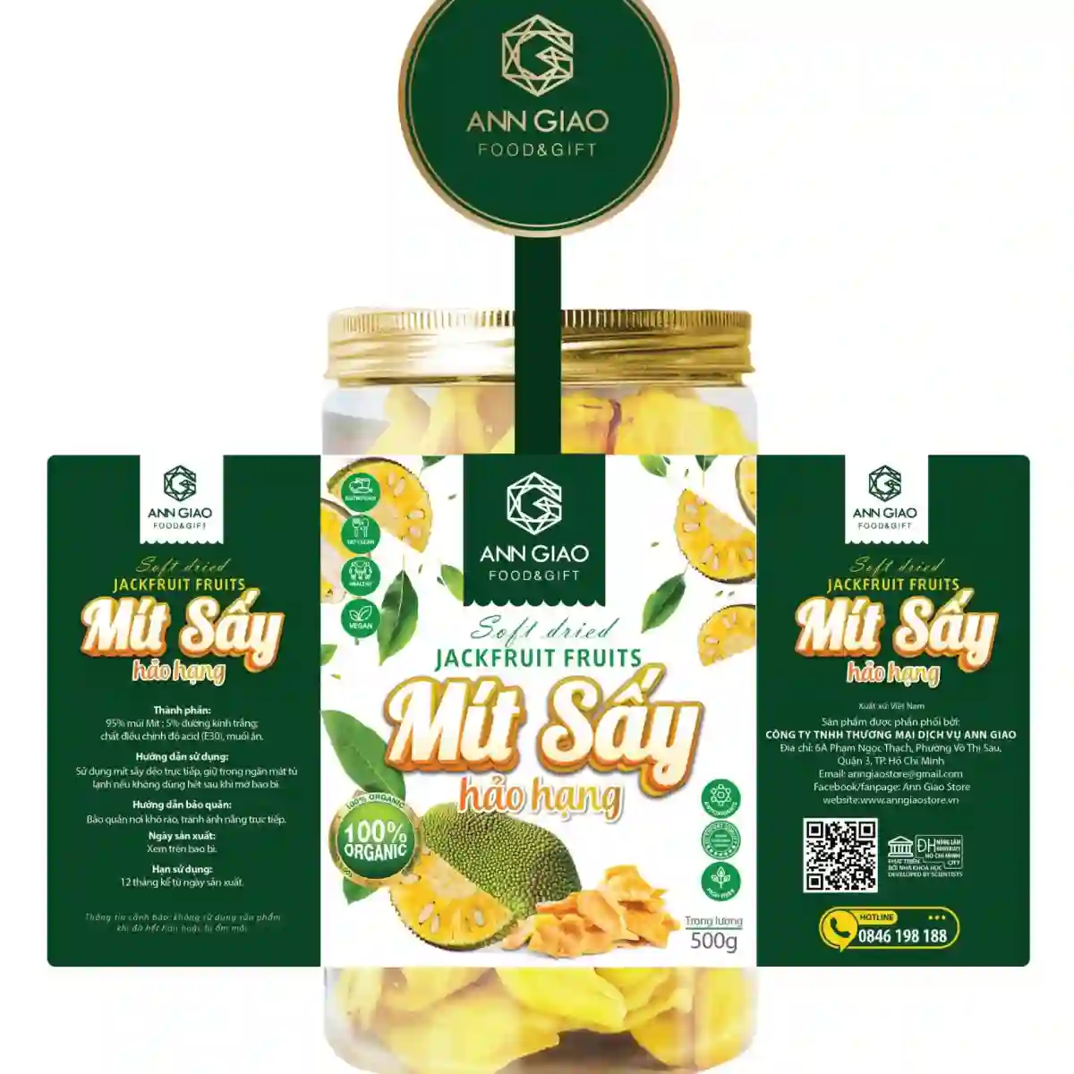 Mít sấy dẻo đặc biệt - Hộp 500gr