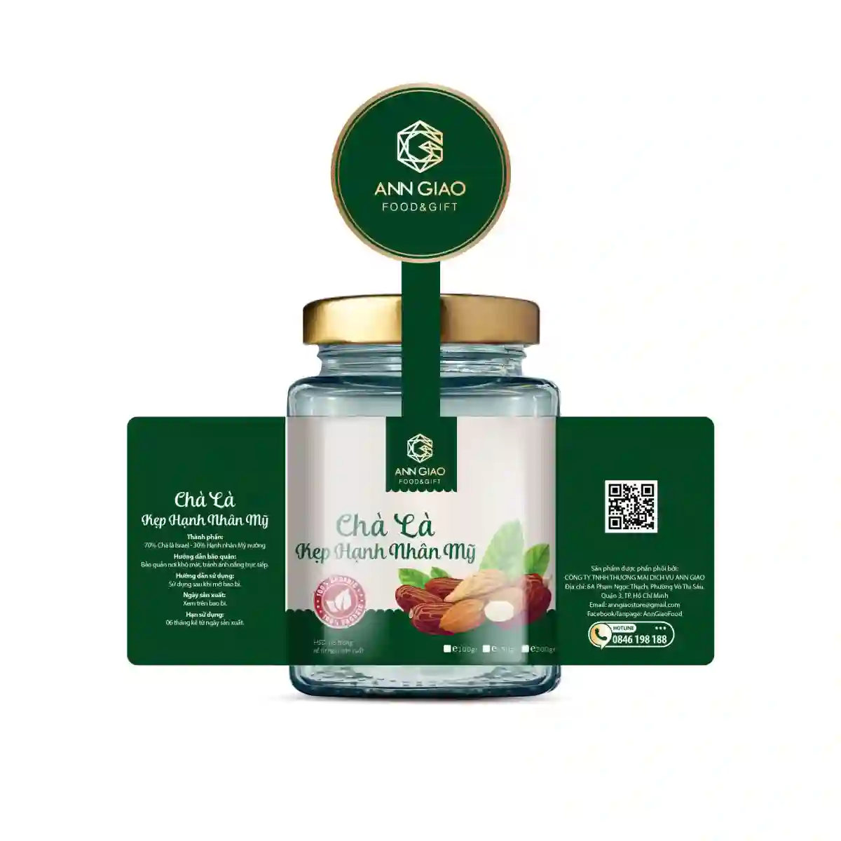 Chà là kẹp Hạnh nhân Mỹ